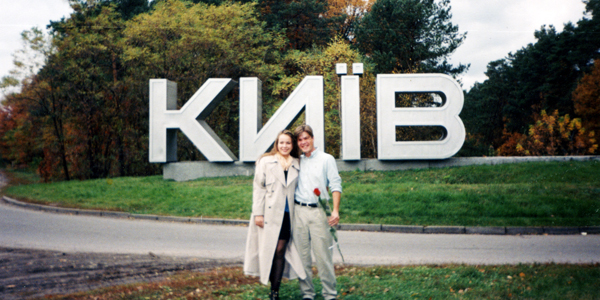 Steve  and Elena in Kiev