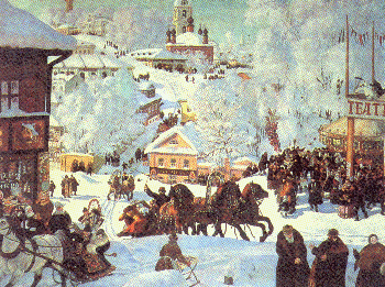 Kustodiev "Maslenitsa" 1916