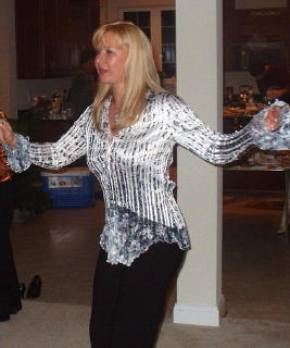 Marina L.dancing at the party