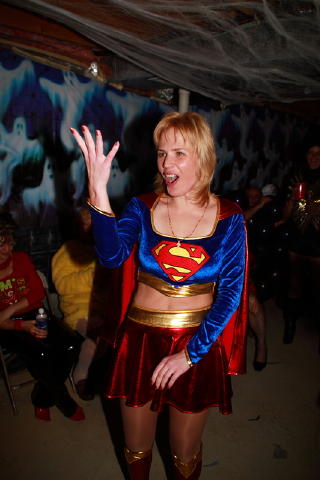 Olga Boster wins a Halloween Costume Contest