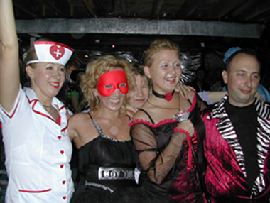 EI ladies at Halloween